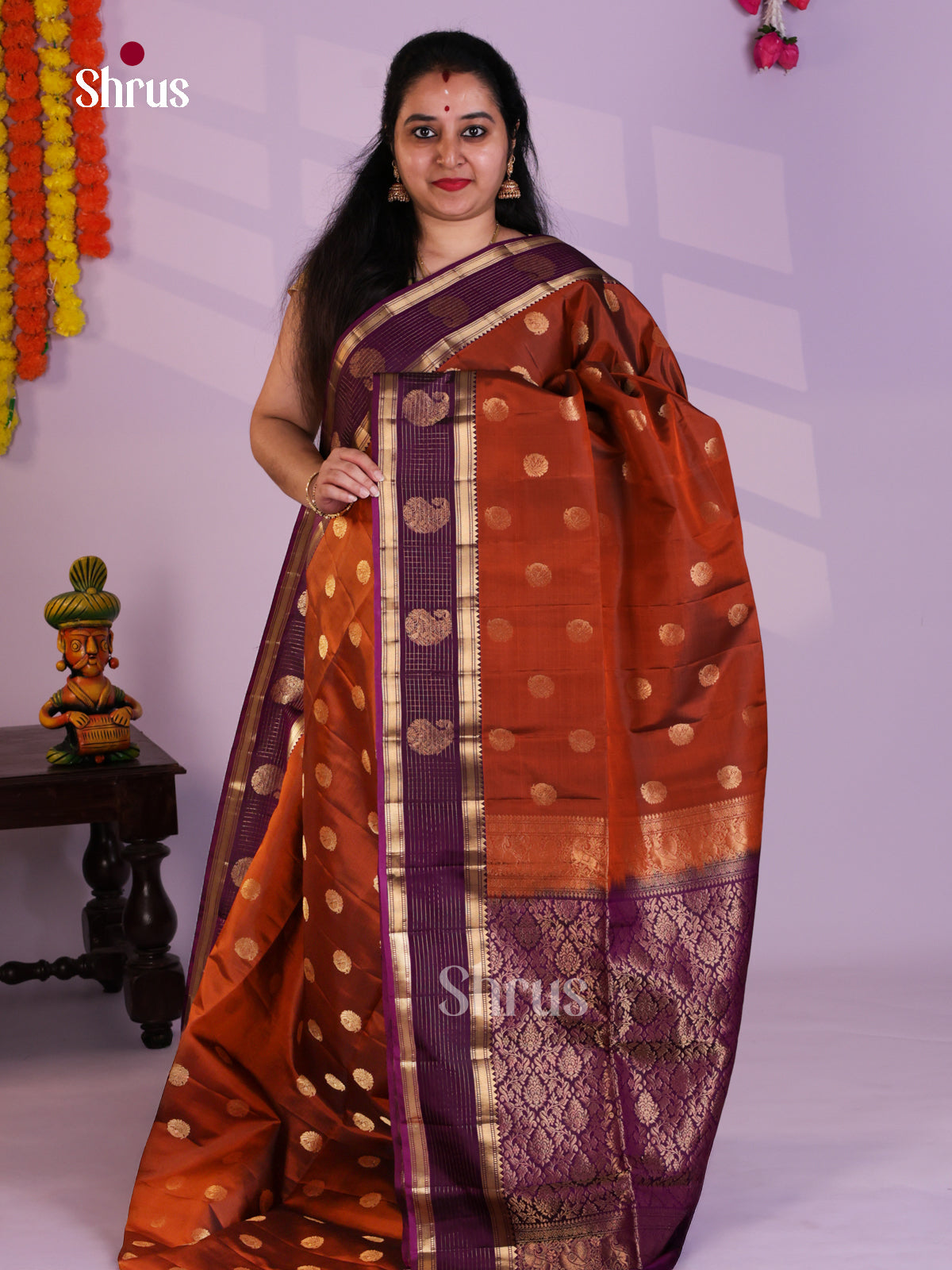 EAS08034 - Soft Silk Saree - Shop on Shrus.com