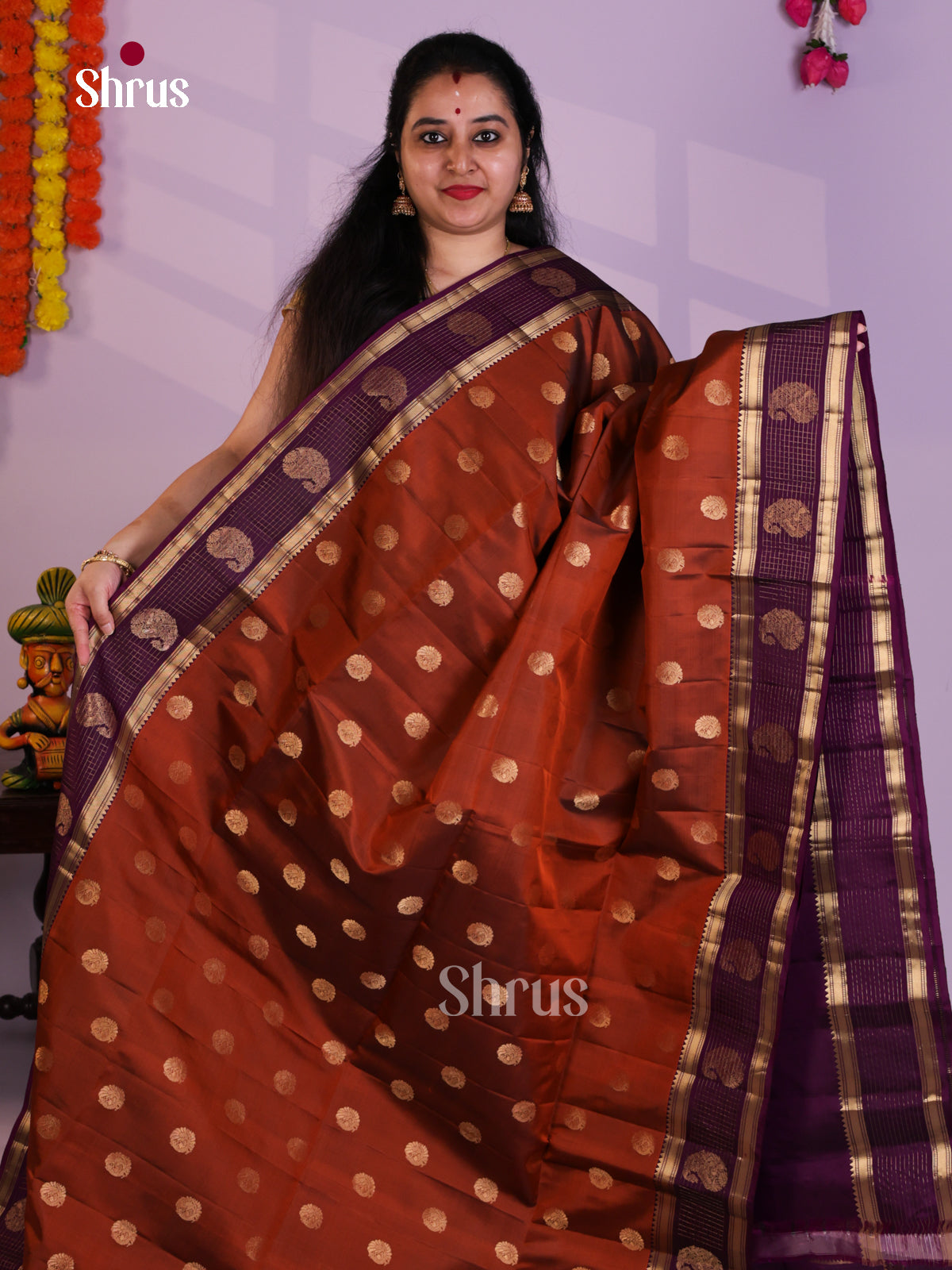 EAS08034 - Soft Silk Saree - Shop on Shrus.com