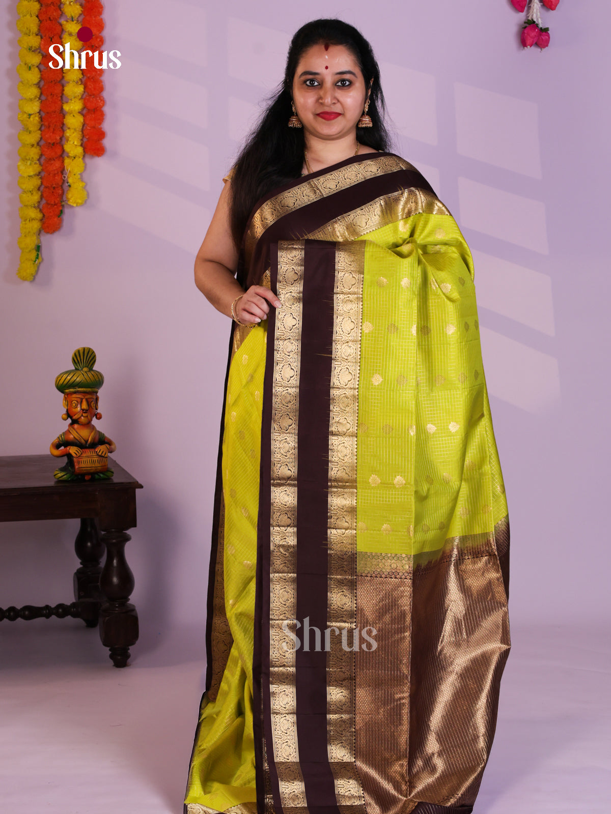 EAS08036 - Soft Silk Saree - Shop on Shrus.com