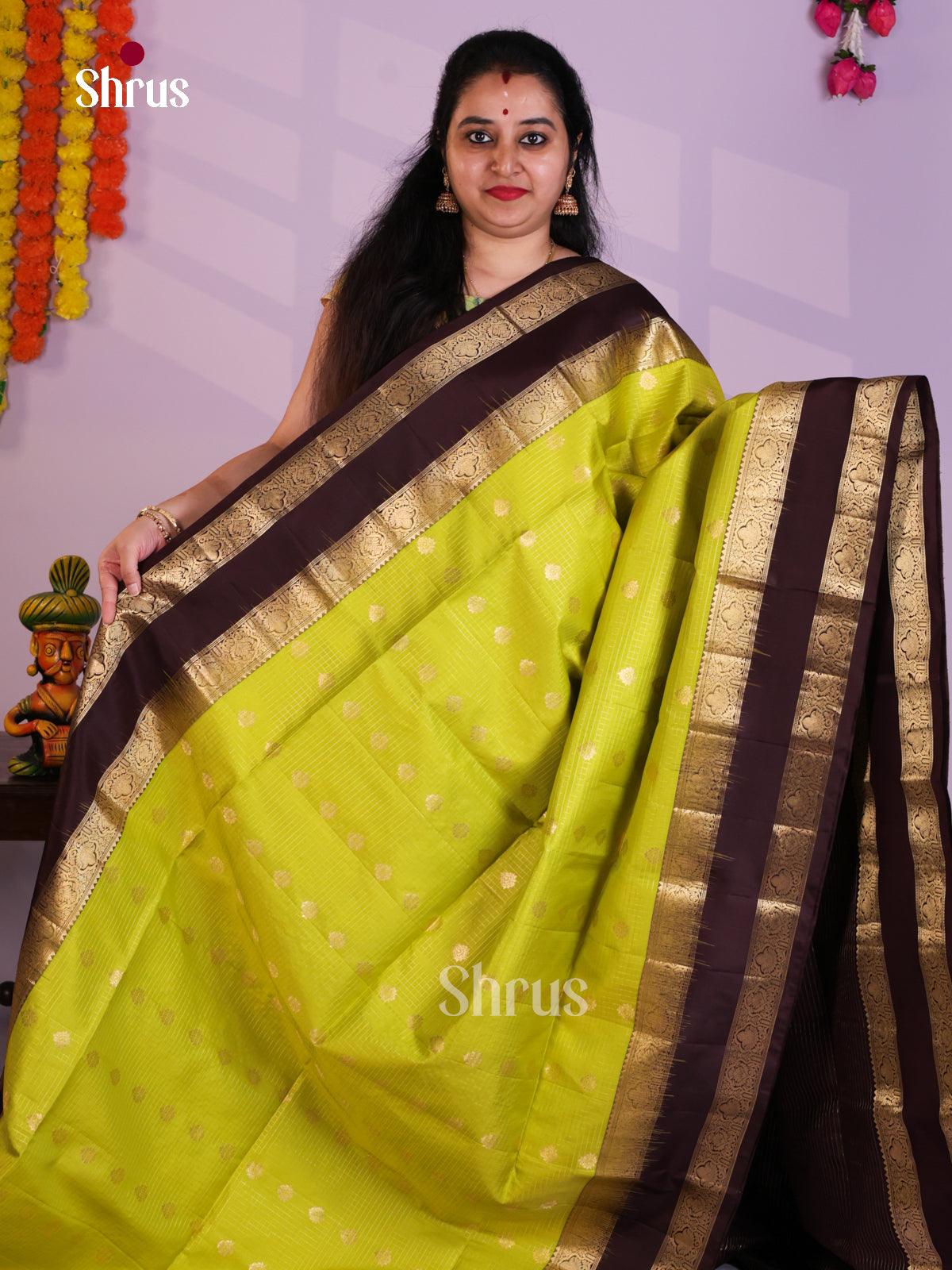 EAS08036 - Soft Silk Saree - Shop on Shrus.com