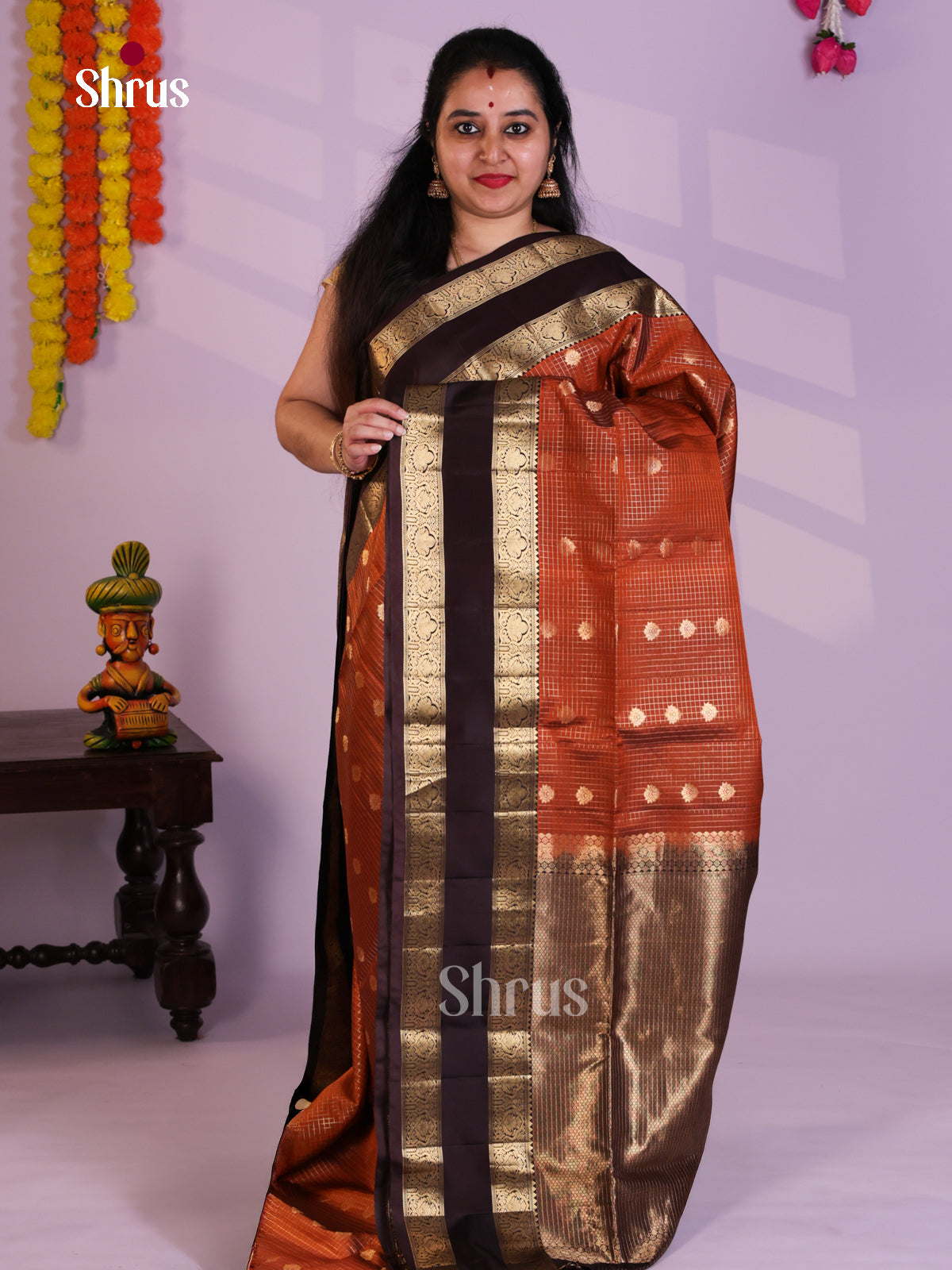 EAS08037 - Soft Silk (HR) Saree - Shop on Shrus.com