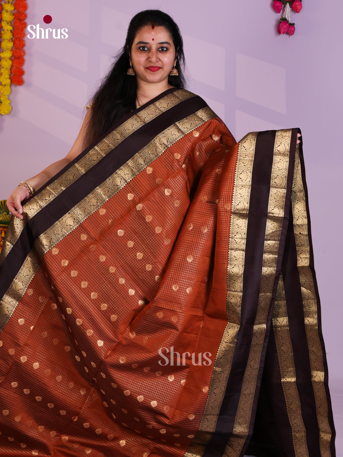 EAS08037 - Soft Silk (HR) Saree - Shop on Shrus.com