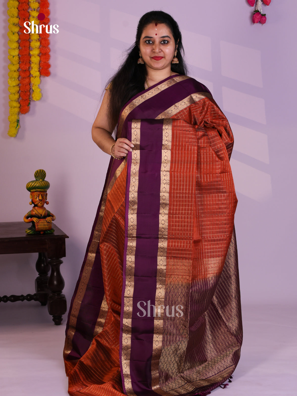 EAS08041 - Soft Silk Saree - Shop on Shrus.com
