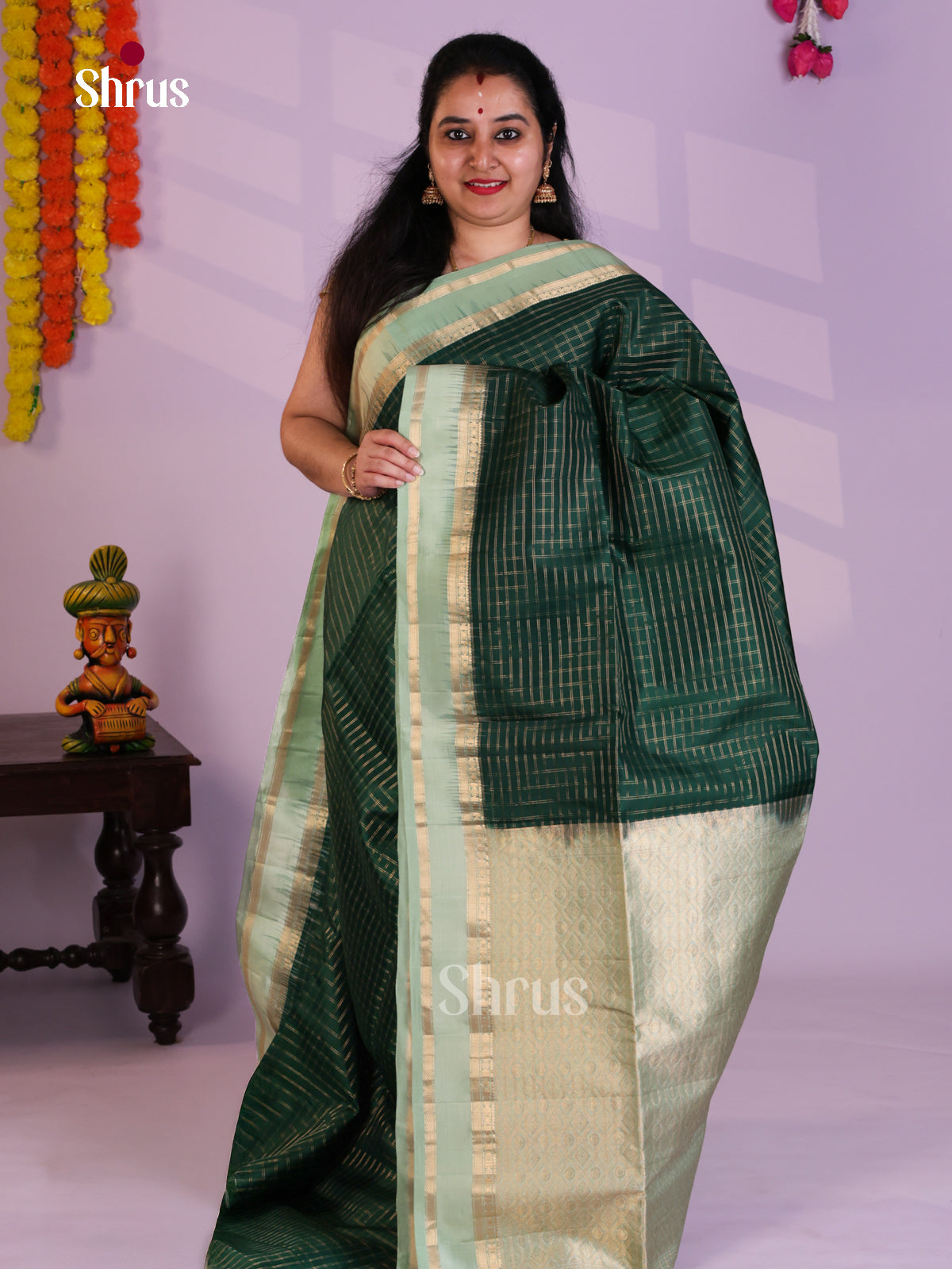 EAS08043 - Soft Silk Saree - Shop on Shrus.com