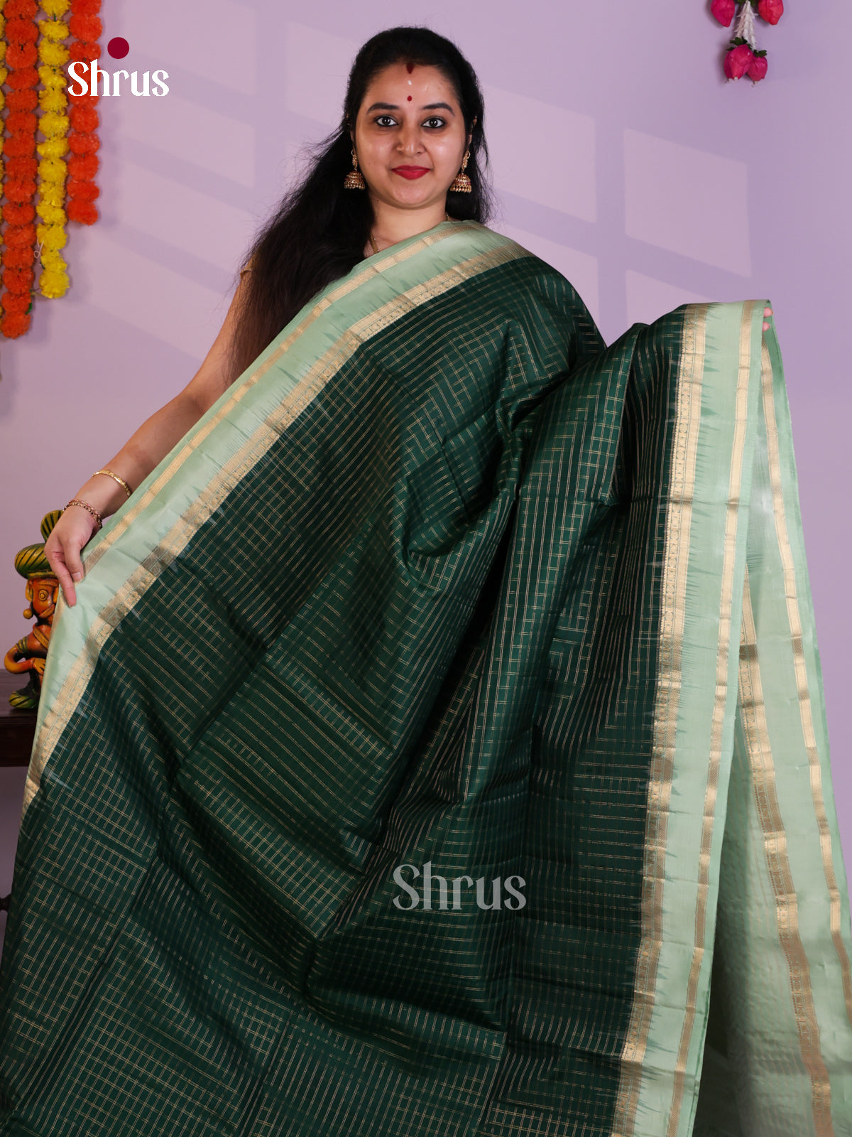 EAS08043 - Soft Silk Saree - Shop on Shrus.com