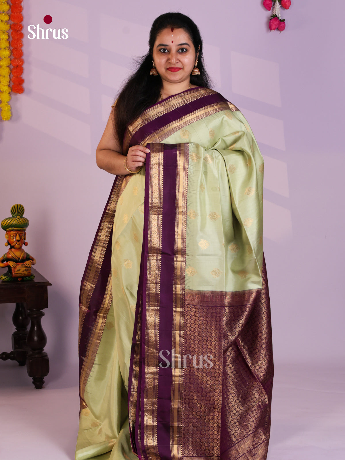EAS08048 - Soft Silk Saree - Shop on Shrus.com