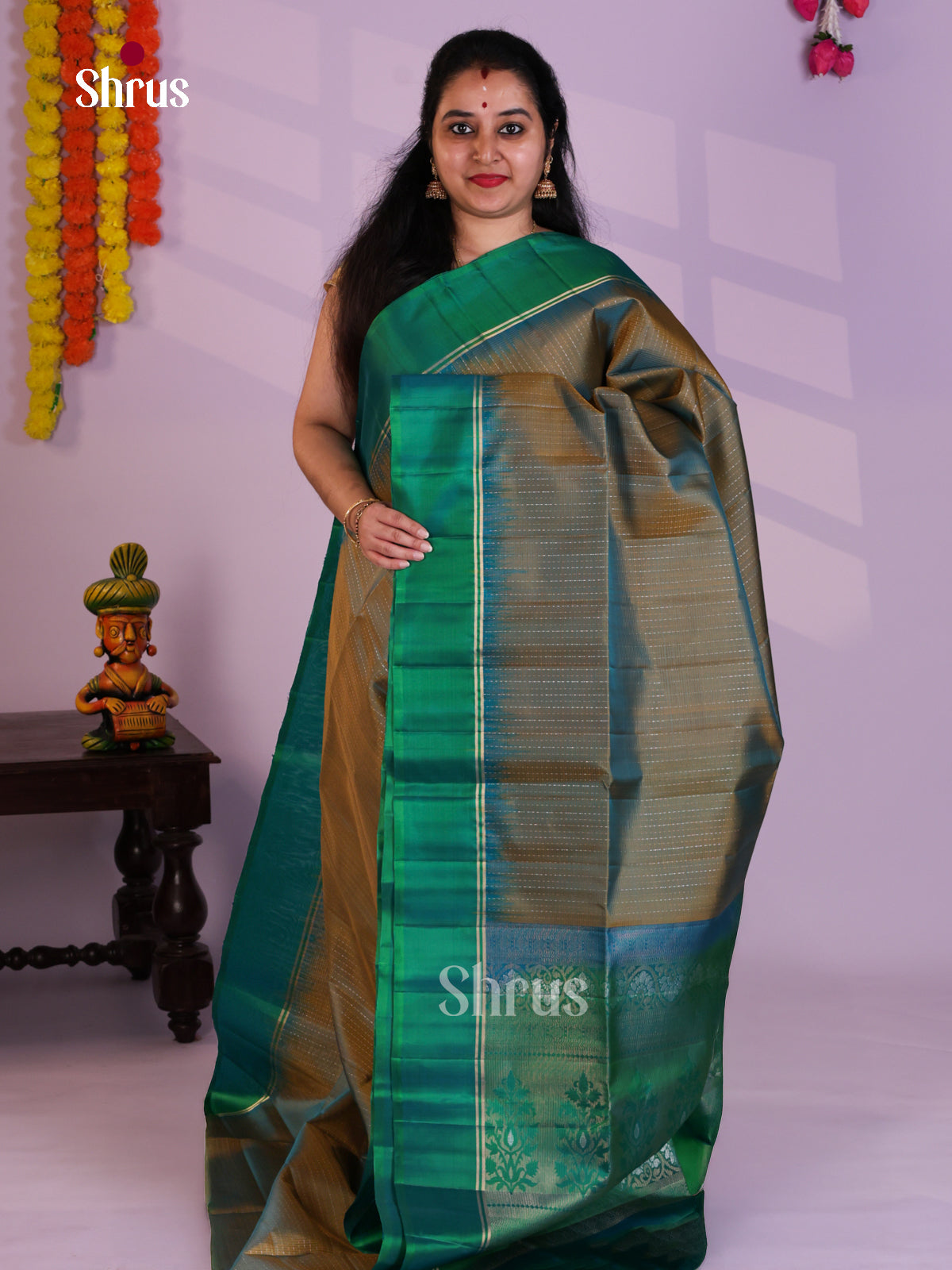 EAS08052 - Soft Silk  Saree - Shop on Shrus.com