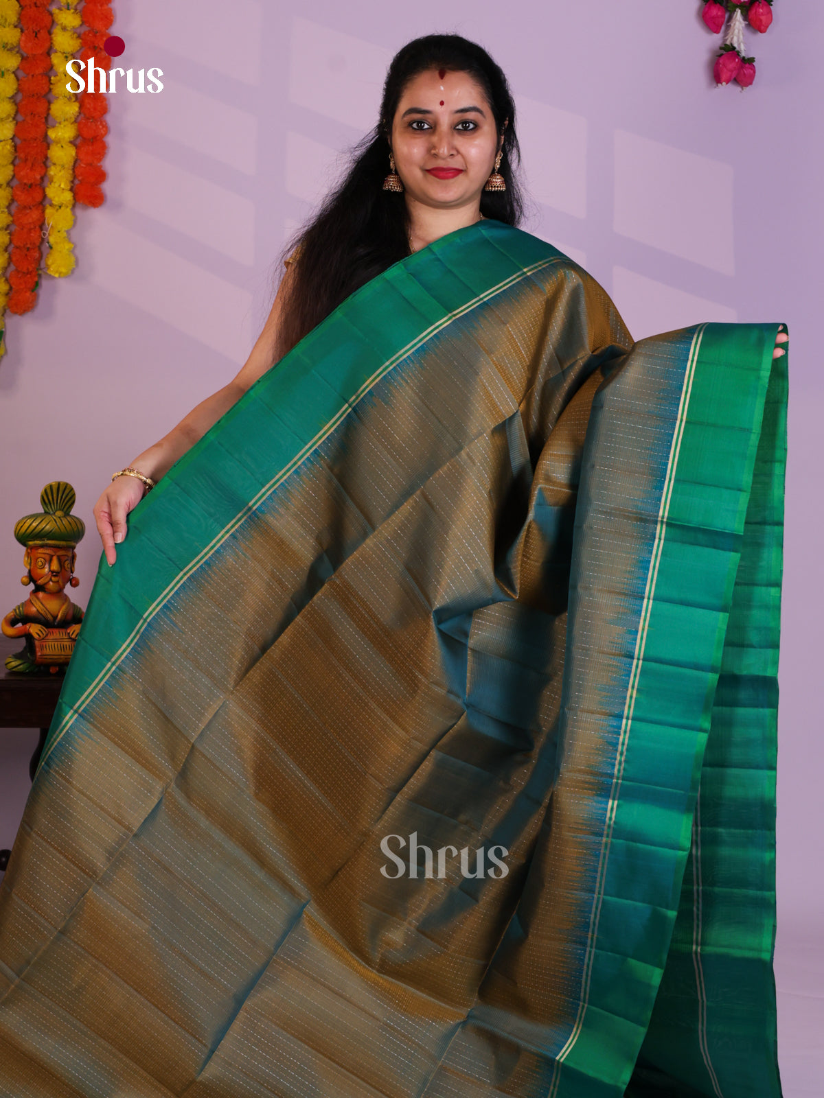 EAS08052 - Soft Silk  Saree - Shop on Shrus.com