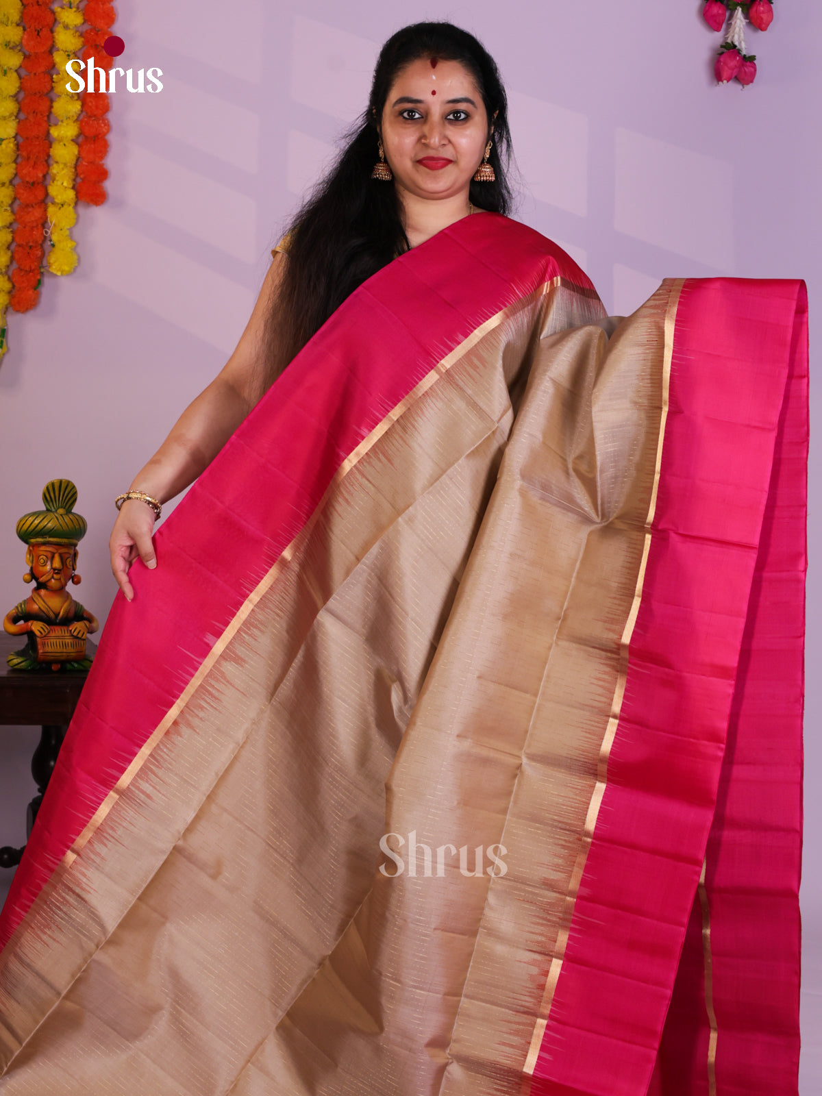 EAS08056 - Soft Silk (HR) Saree - Shop on Shrus.com