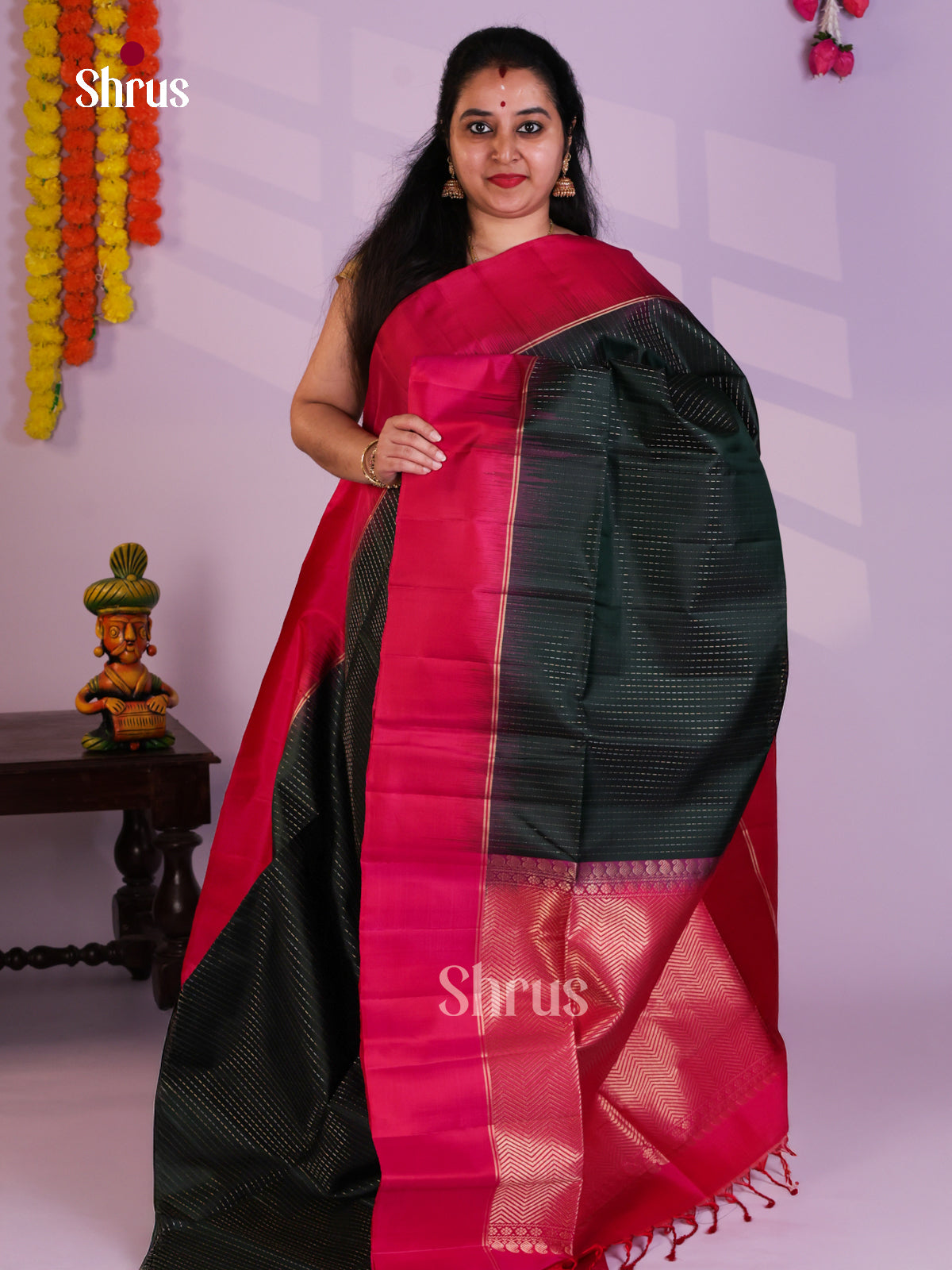 EAS08057 - Soft Silk Saree - Shop on Shrus.com
