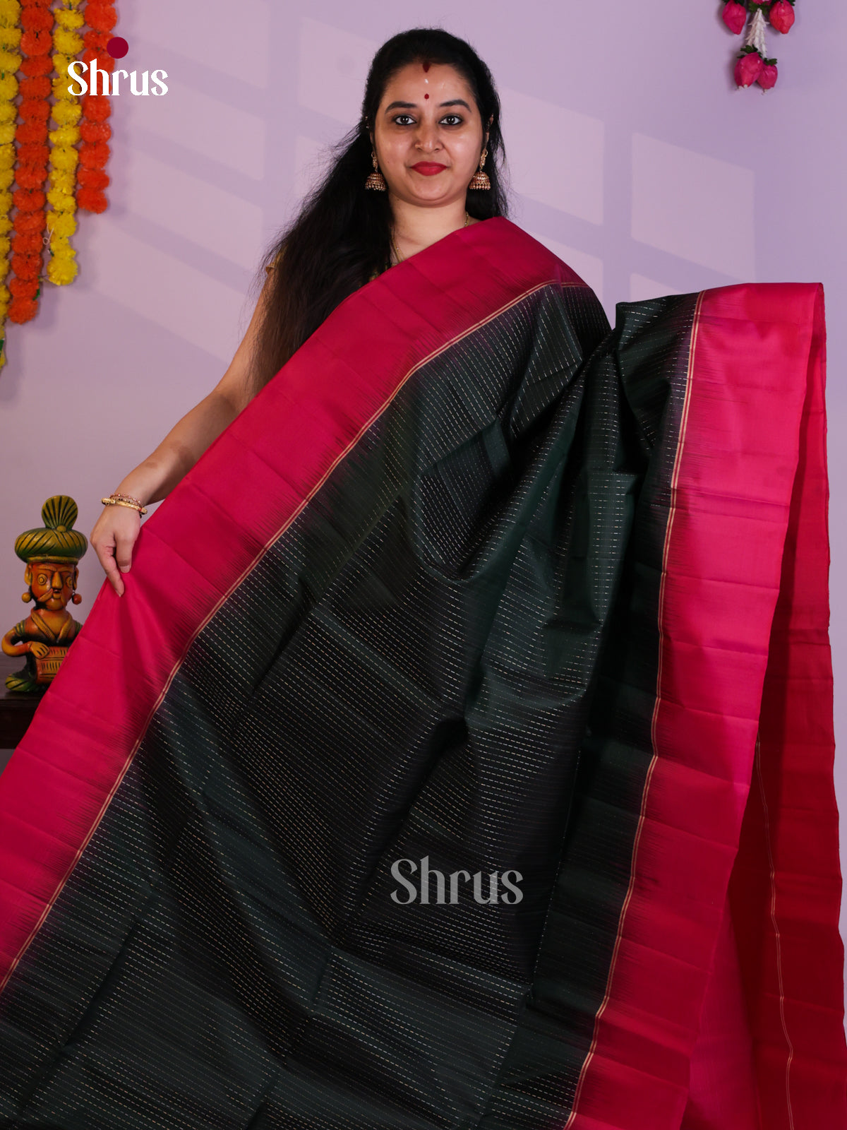EAS08057 - Soft Silk Saree - Shop on Shrus.com