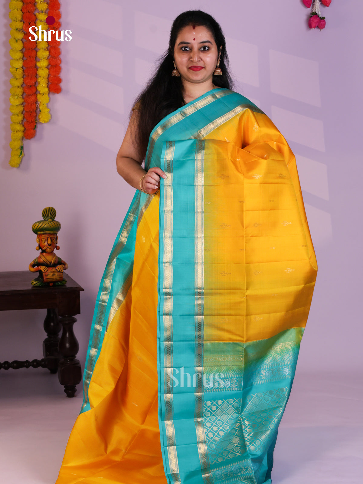 EAS08063 - Soft Silk Saree - Shop on Shrus.com