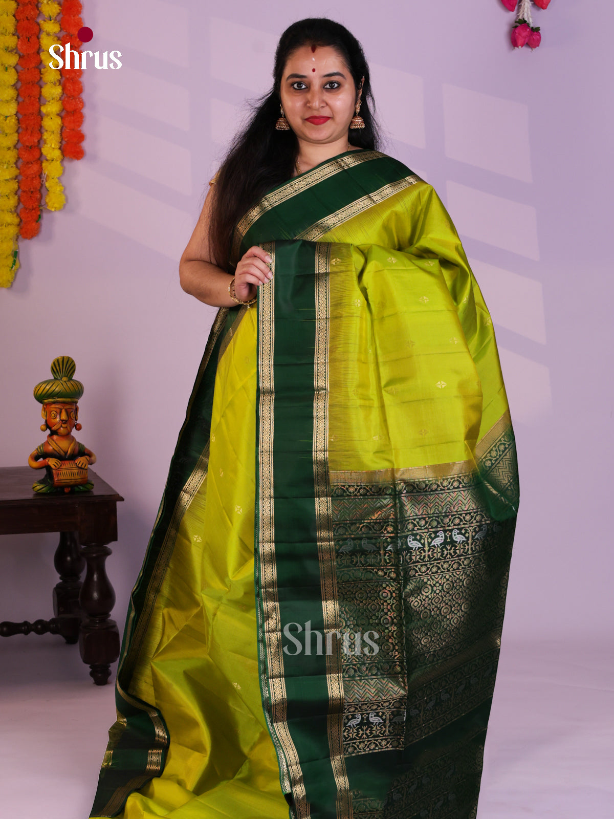 EAS08064 - Soft Silk Saree - Shop on Shrus.com