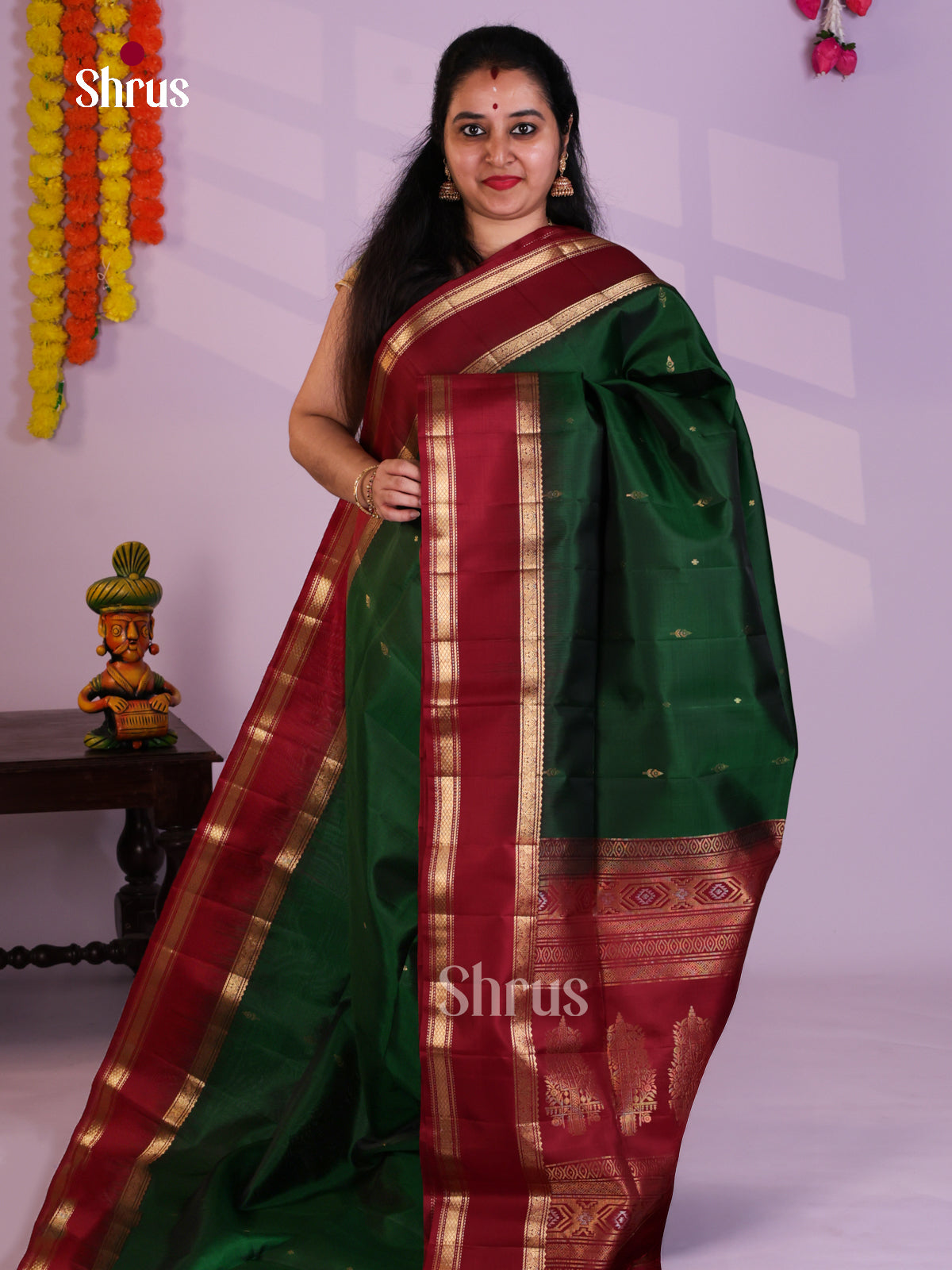 EAS08065 - Soft Silk Saree - Shop on Shrus.com