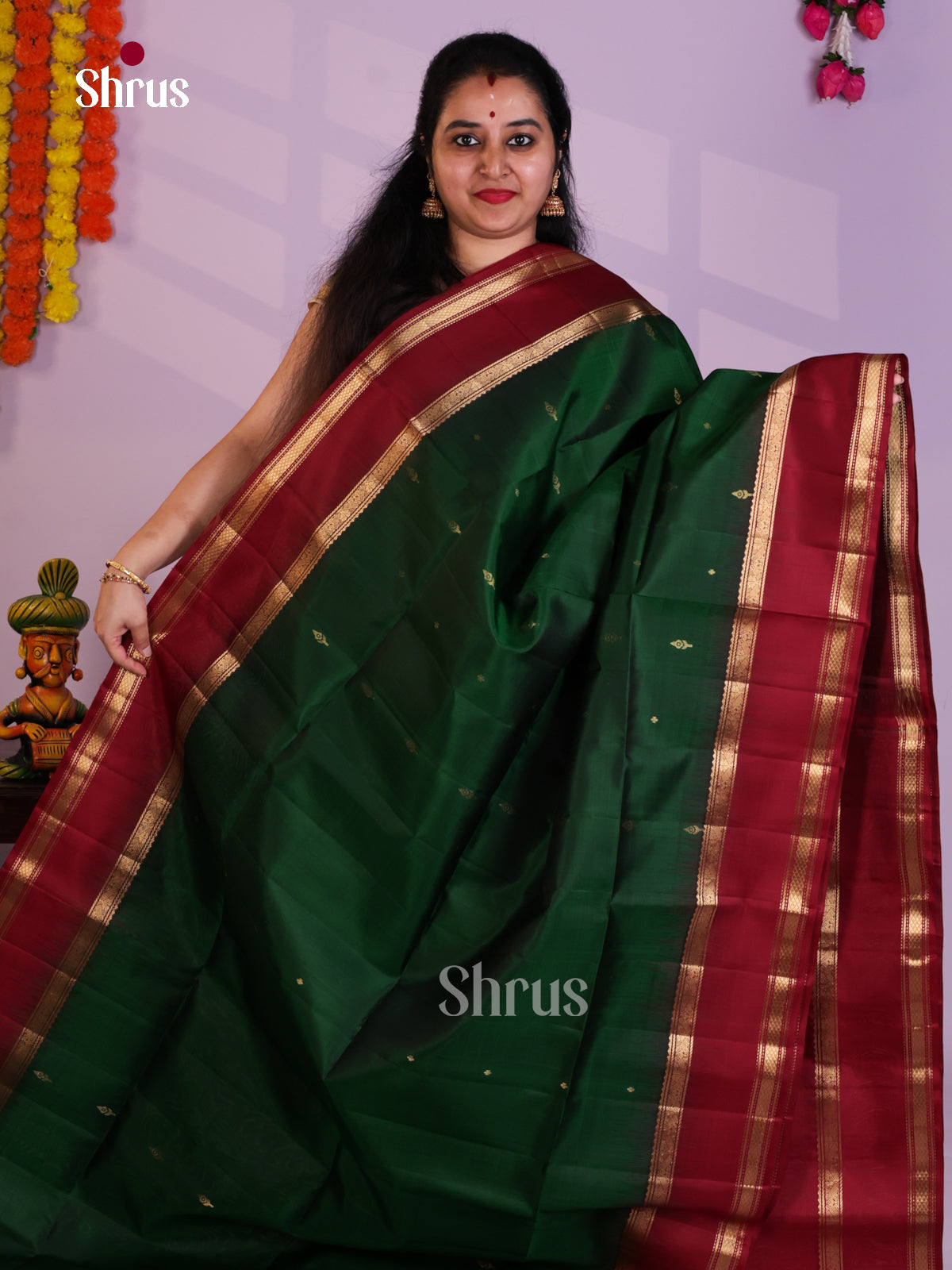 EAS08065 - Soft Silk Saree - Shop on Shrus.com