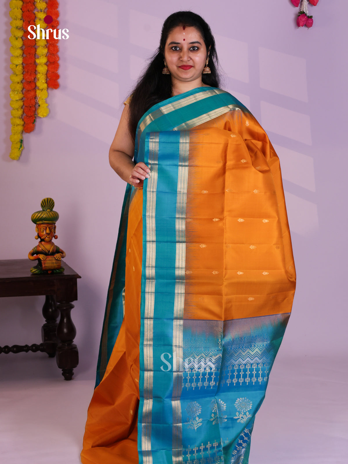 EAS08067 - Soft Silk (HR) Saree - Shop on Shrus.com