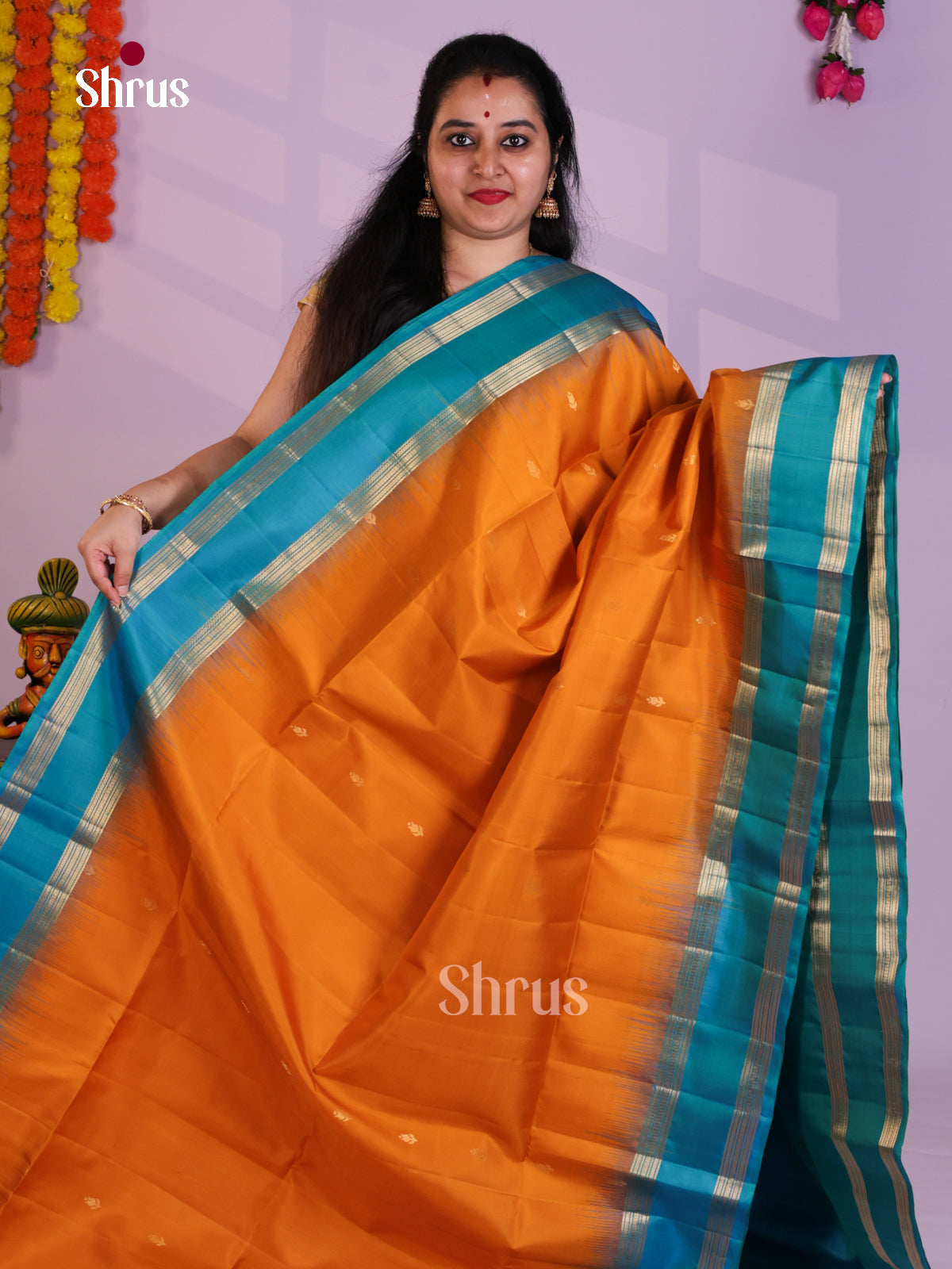 EAS08067 - Soft Silk (HR) Saree - Shop on Shrus.com