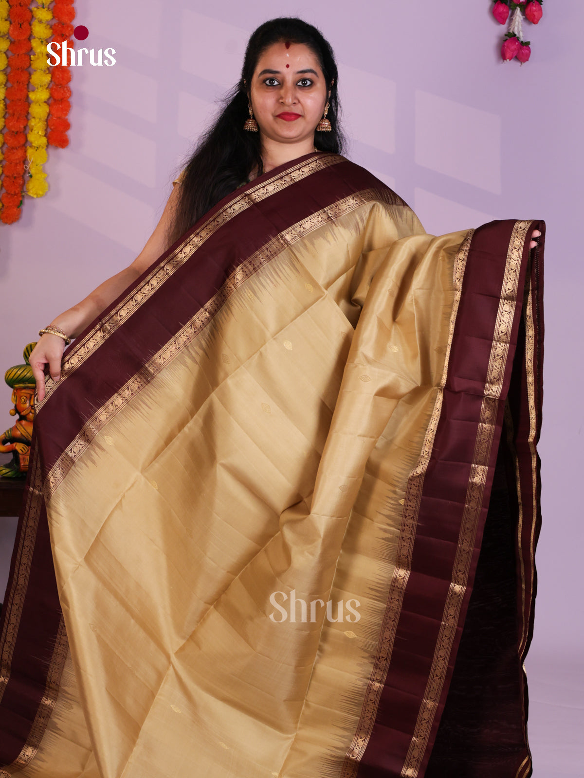 EAS08069 - Soft Silk Saree - Shop on Shrus.com