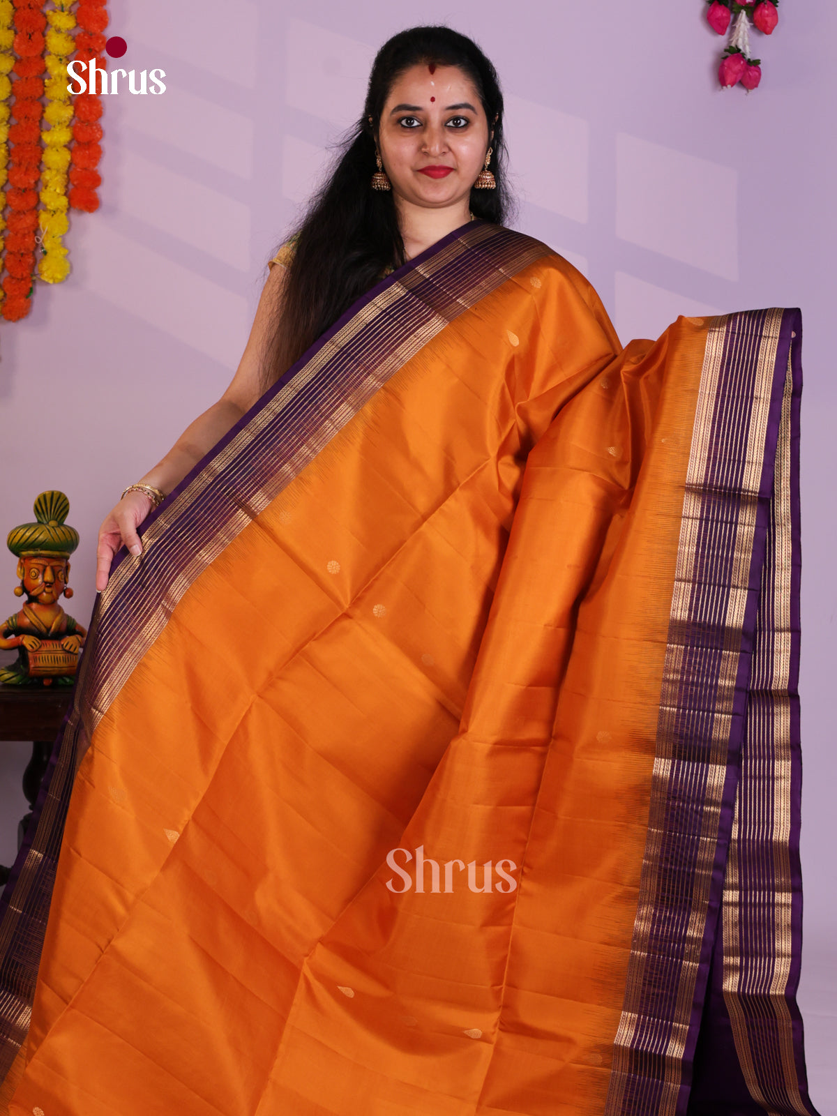EAS08072 - Soft Silk Saree - Shop on Shrus.com