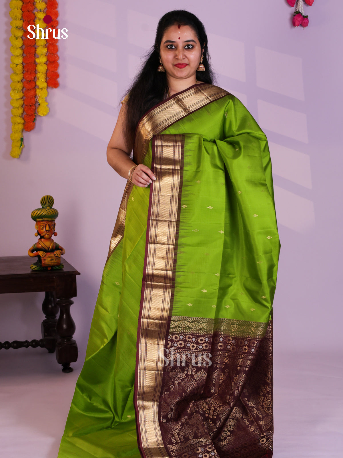 EAS08073 - Soft Silk Saree - Shop on Shrus.com