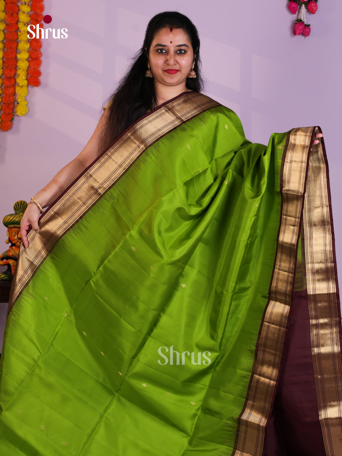 EAS08073 - Soft Silk Saree - Shop on Shrus.com