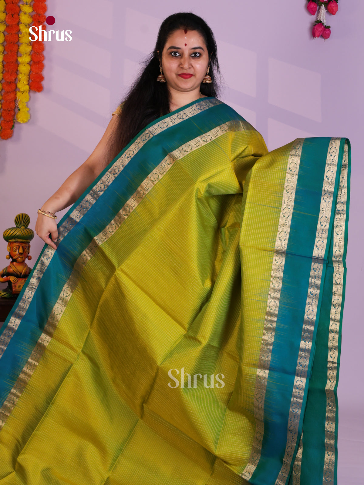 EAS08085 - Soft Silk  Saree - Shop on Shrus.com