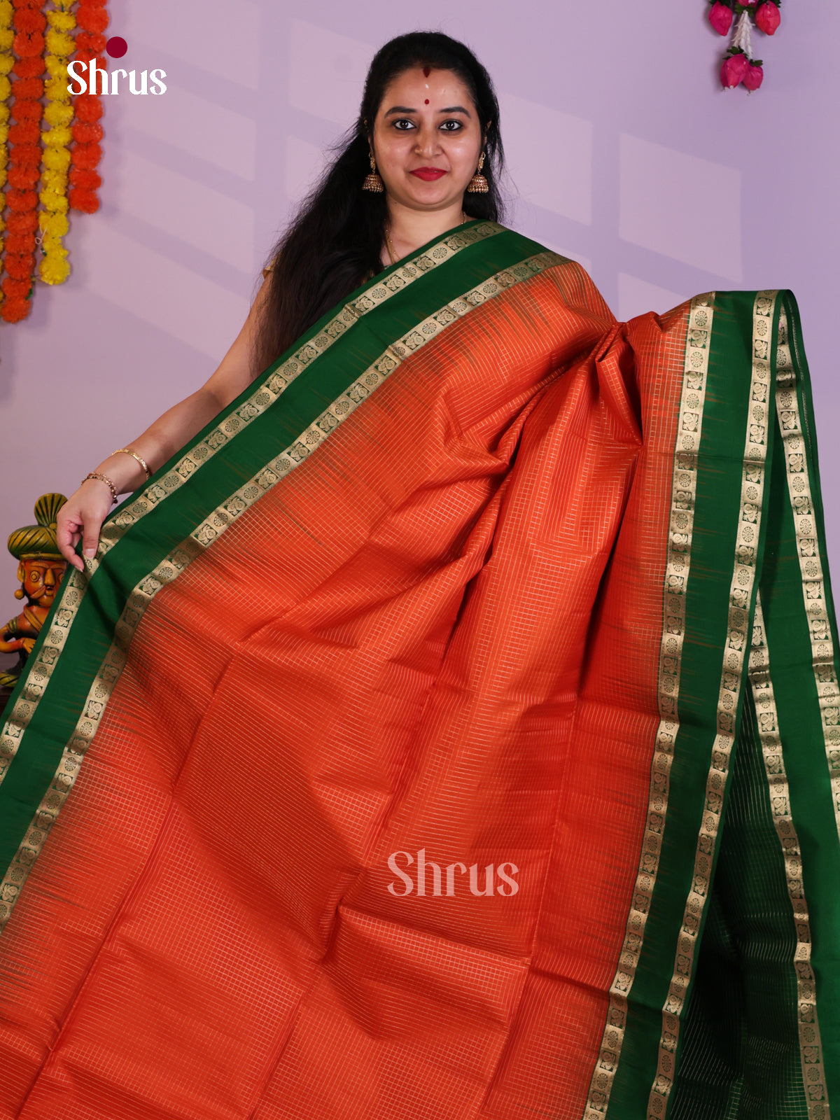 EAS08086 - Soft Silk  Saree - Shop on Shrus.com