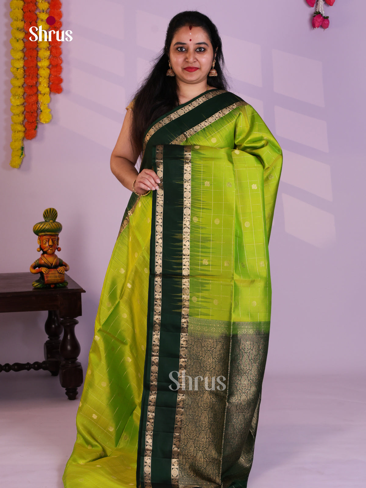 EAS08091 - Soft Silk (HR) Saree - Shop on Shrus.com