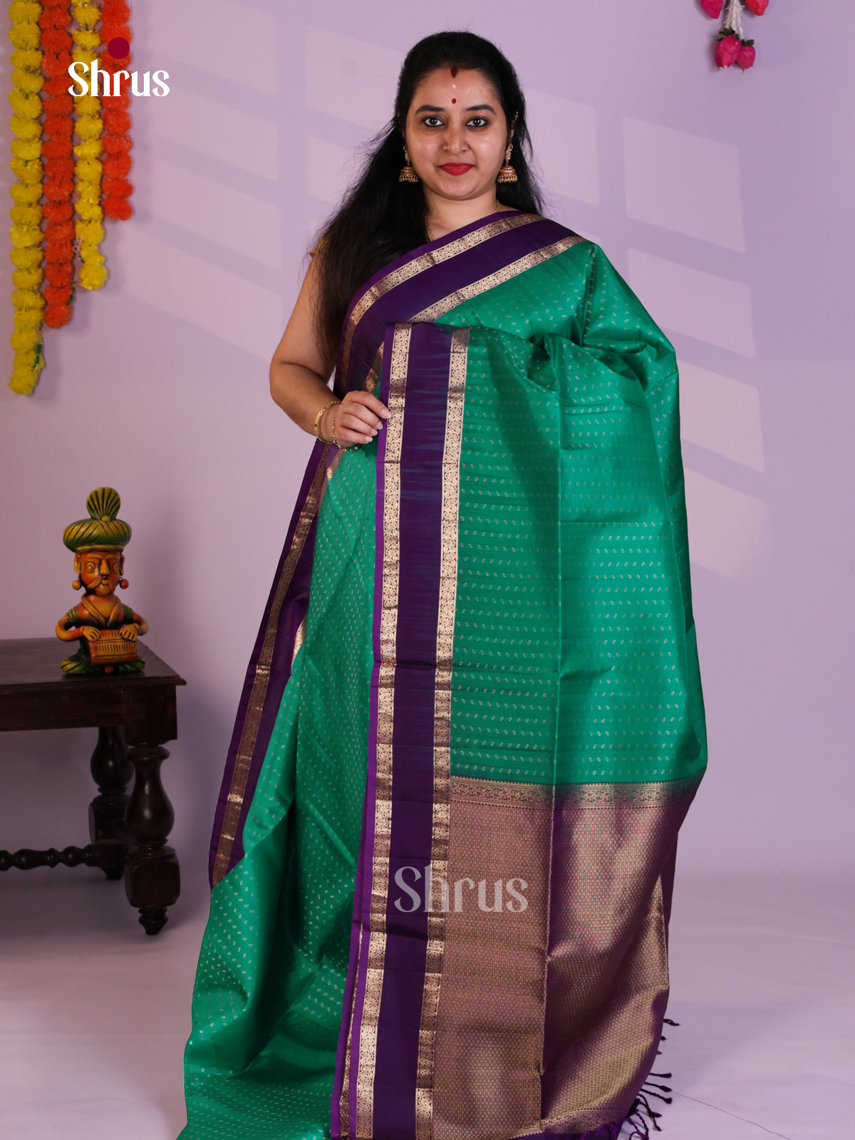 EAS08094 - Soft Silk  Saree - Shop on Shrus.com