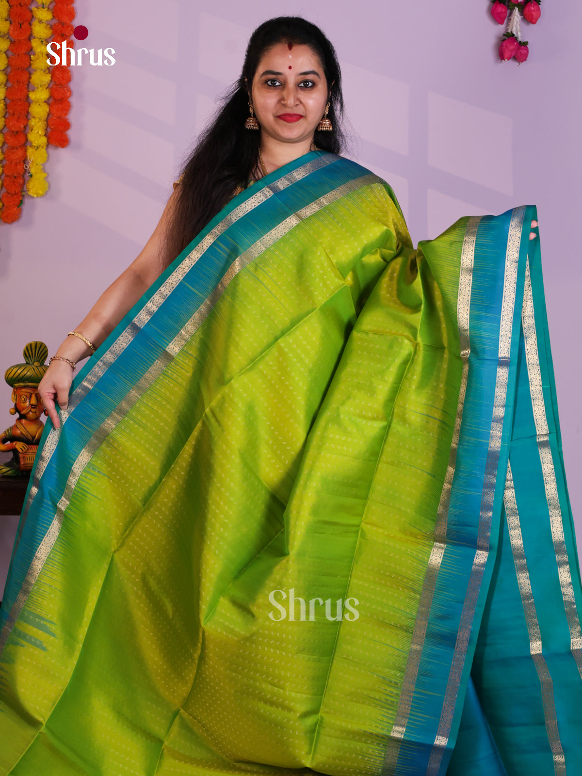 EAS08095 - Soft Silk Saree - Shop on Shrus.com