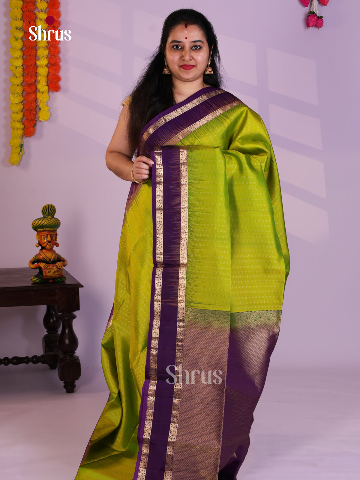 EAS08096 - Soft Silk Saree - Shop on Shrus.com