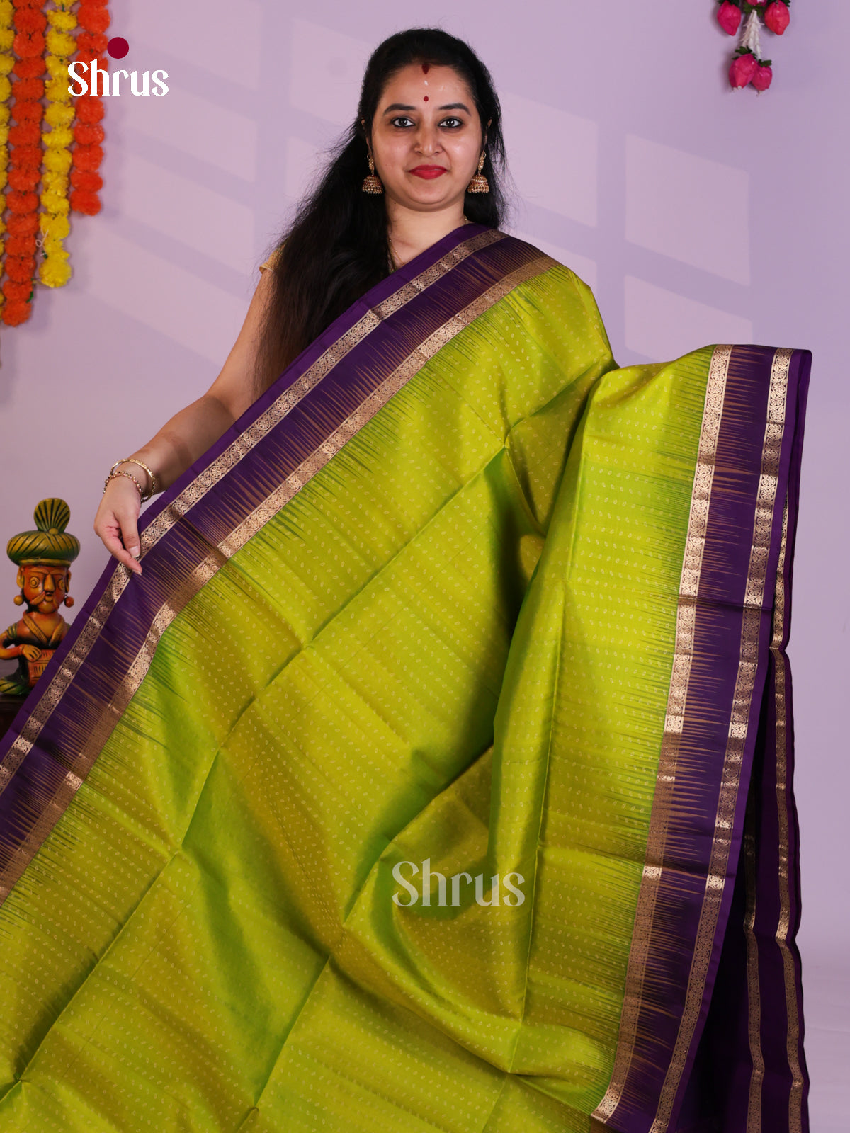 EAS08096 - Soft Silk Saree - Shop on Shrus.com