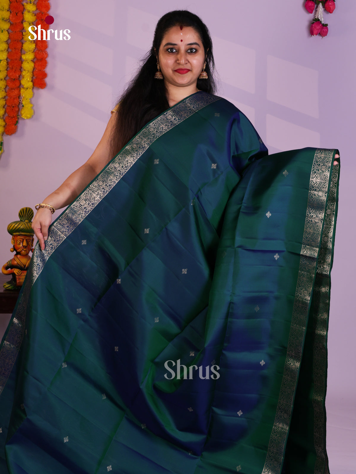 EAS08108 - Soft Silk  Saree - Shop on Shrus.com