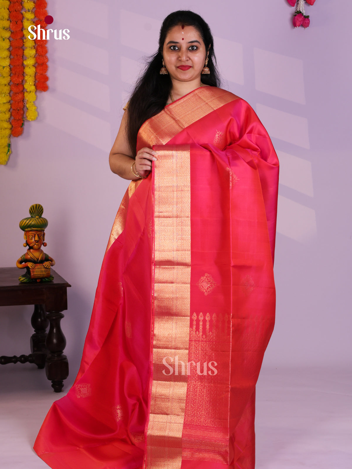 EAS08113 - Soft Silk Saree - Shop on Shrus.com