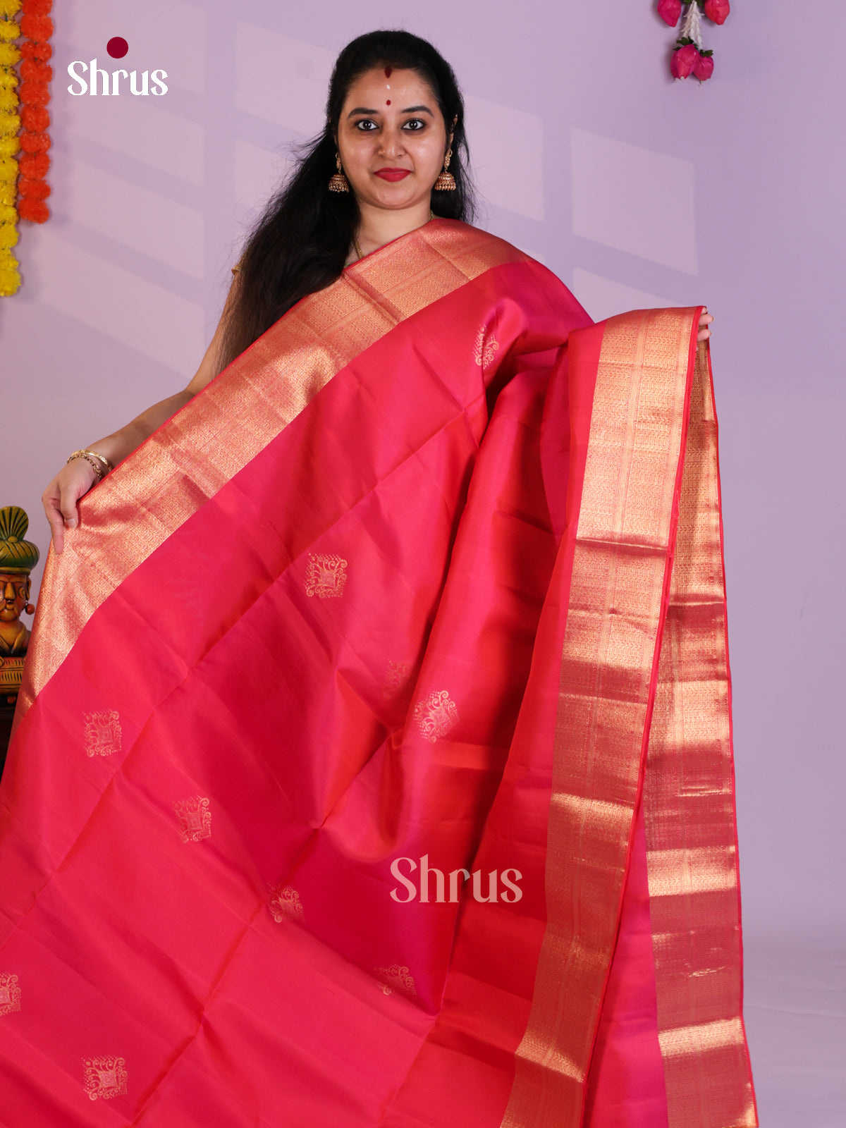 EAS08113 - Soft Silk Saree - Shop on Shrus.com