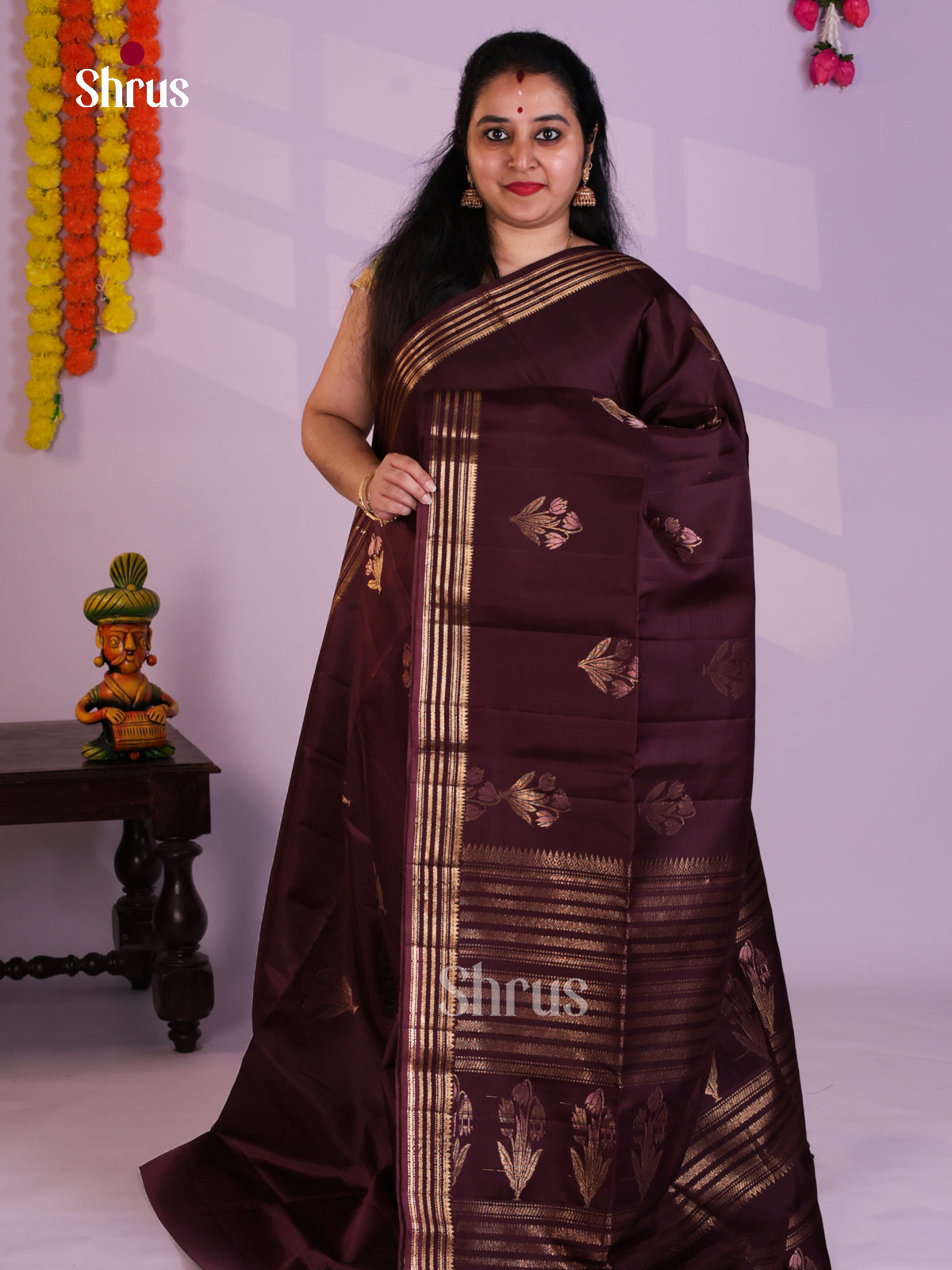 EAS08115 - Soft Silk (HR) Saree - Shop on Shrus.com
