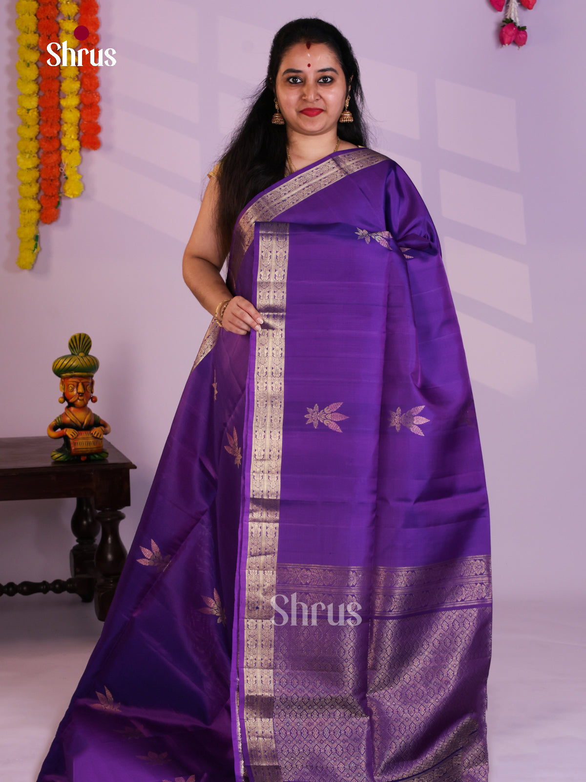 EAS08135 - Soft Silk Saree - Shop on Shrus.com