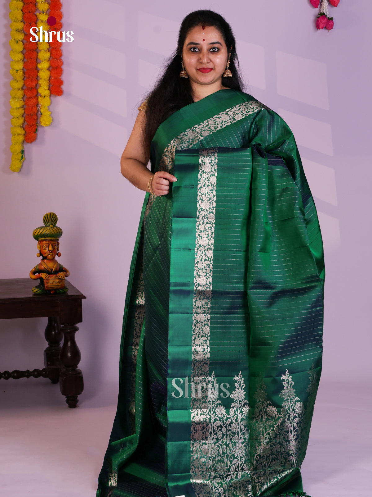 EAS08140 - Soft Silk Saree - Shop on Shrus.com