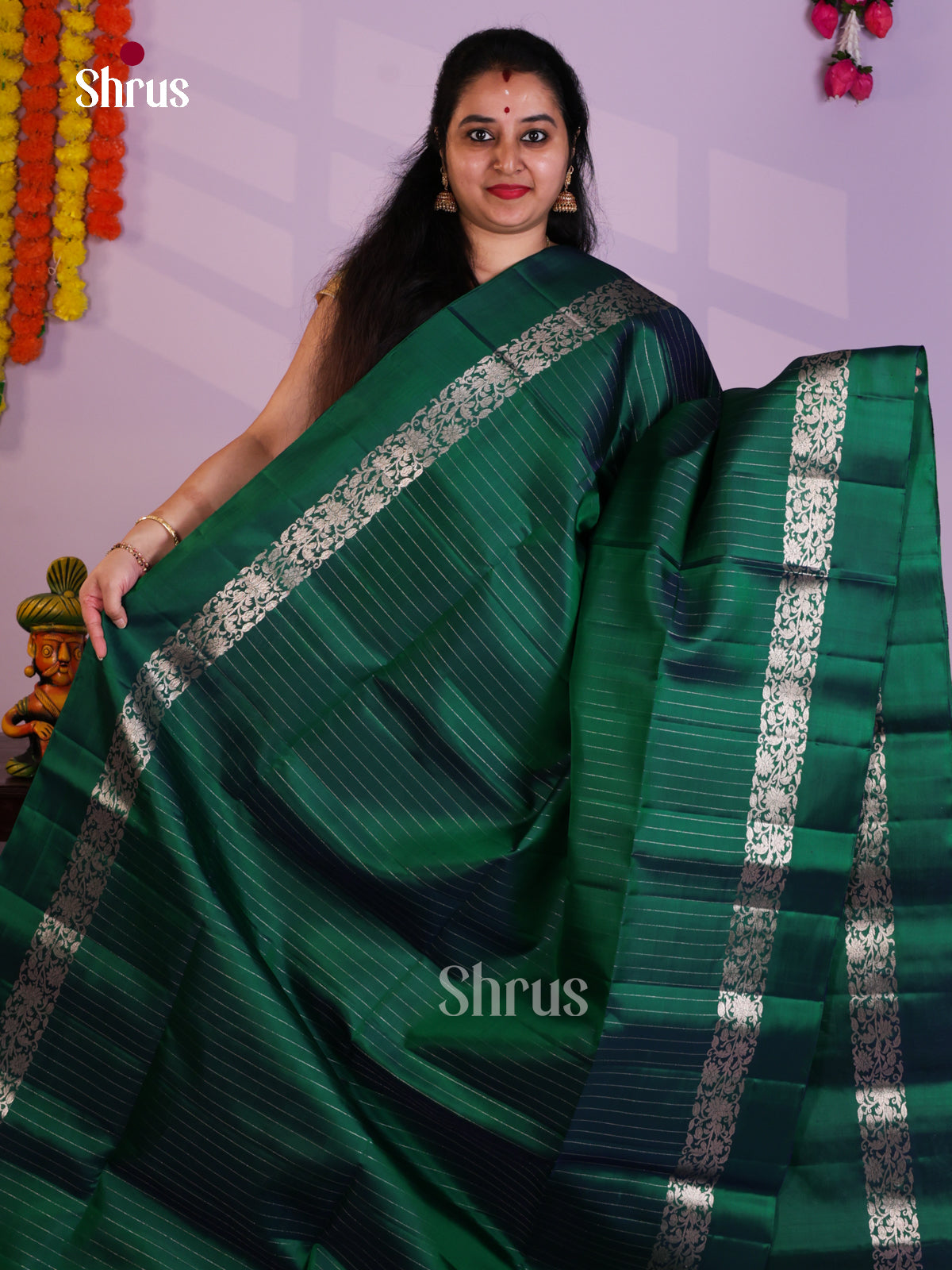 EAS08140 - Soft Silk Saree - Shop on Shrus.com