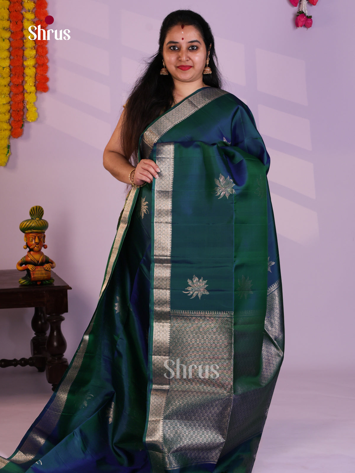 EAS08142 - Soft Silk Saree - Shop on Shrus.com