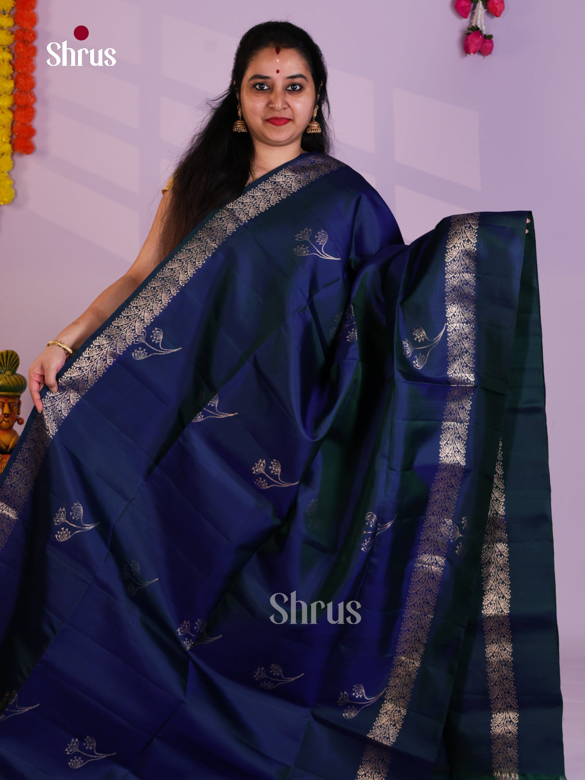 EAS08143 - Soft Silk Saree - Shop on Shrus.com