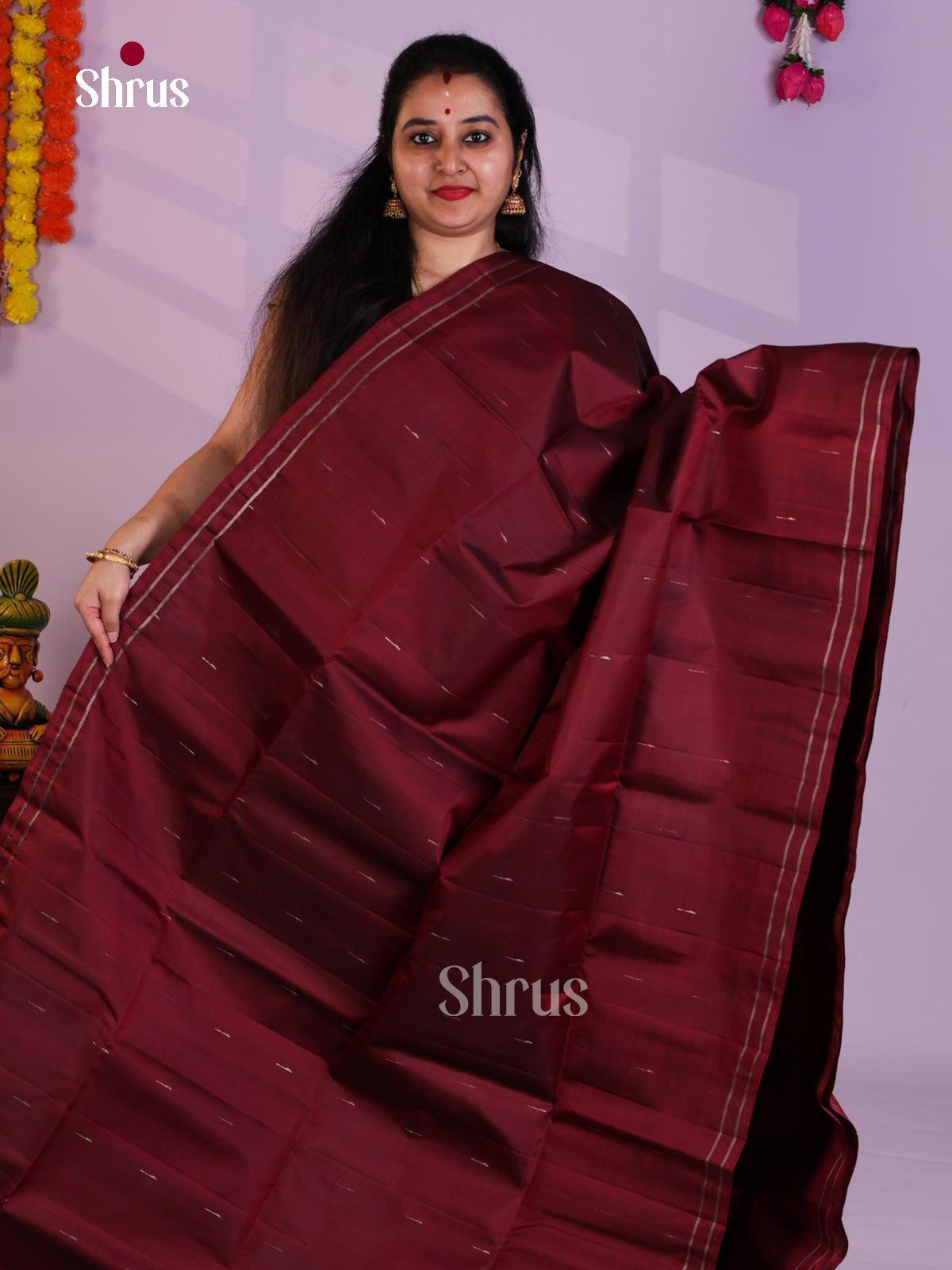 EAS08147 - Soft Silk Saree - Shop on Shrus.com