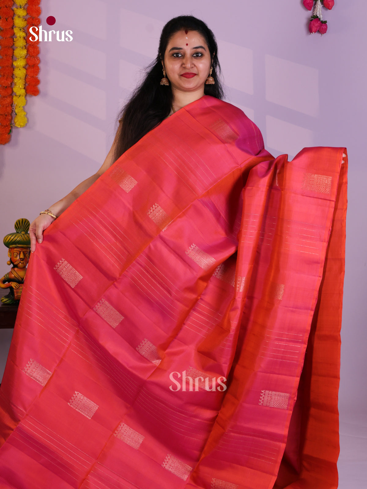 EAS08151 - Soft Silk  Saree - Shop on Shrus.com