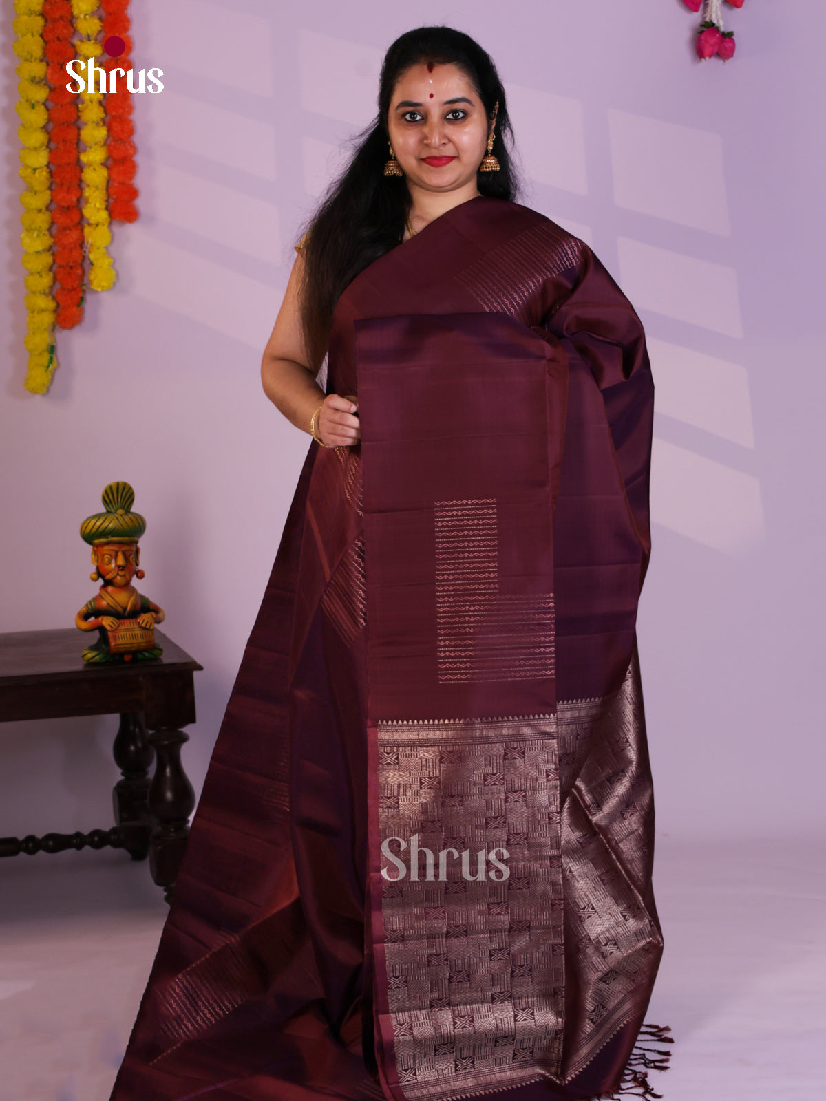 EAS08155 - Soft Silk  Saree - Shop on Shrus.com