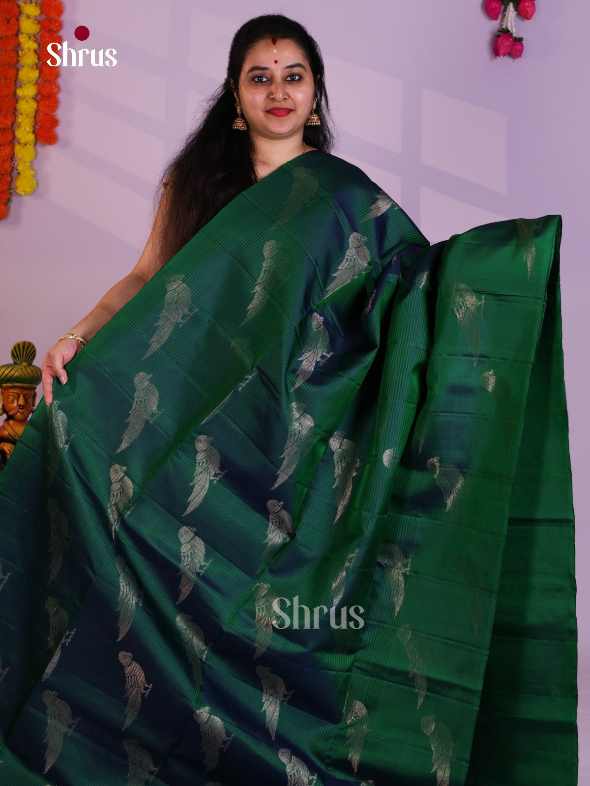 EAS08163 - Soft Silk Saree - Shop on Shrus.com