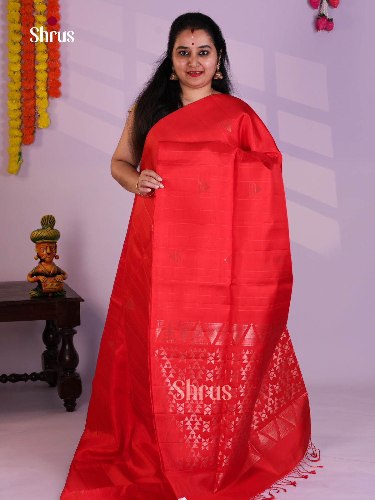 EAS08165 - Soft Silk  Saree - Shop on Shrus.com