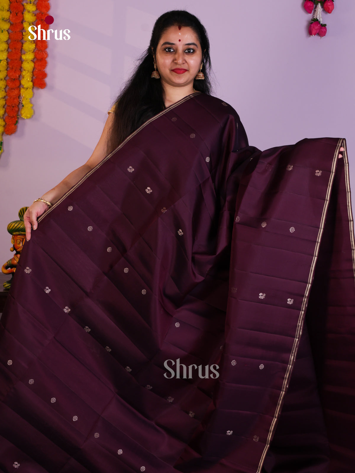 EAS08168 - Soft Silk  Saree - Shop on Shrus.com