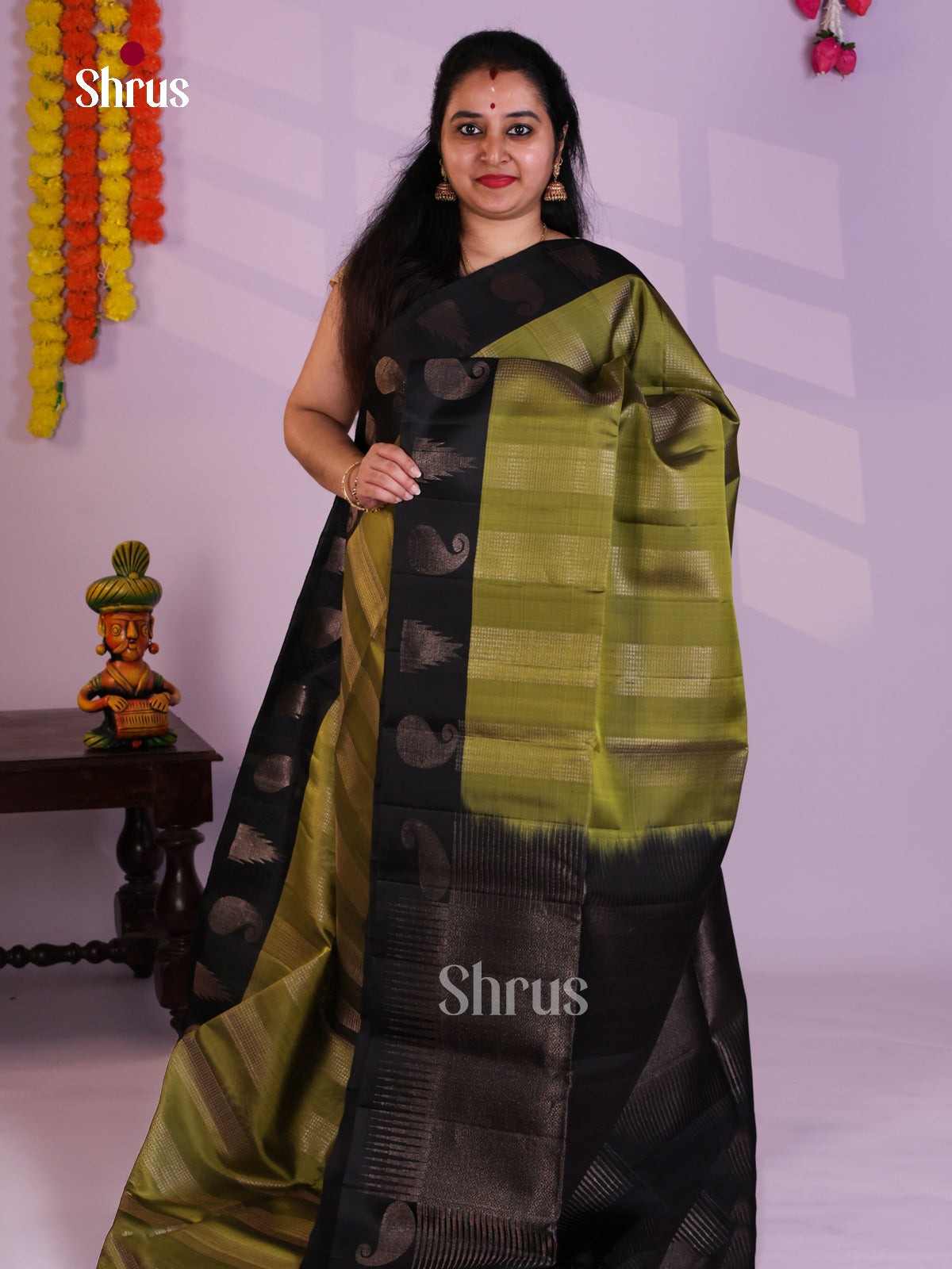 EAS08177 - Soft Silk Saree - Shop on Shrus.com