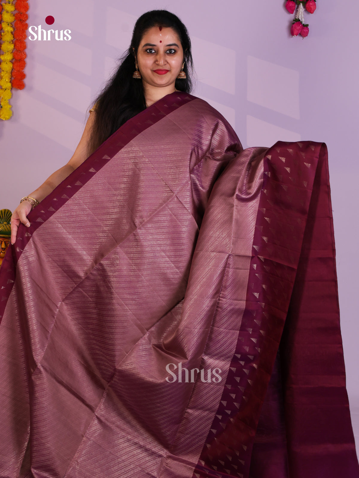 EAS08180 - Soft Silk Saree - Shop on Shrus.com