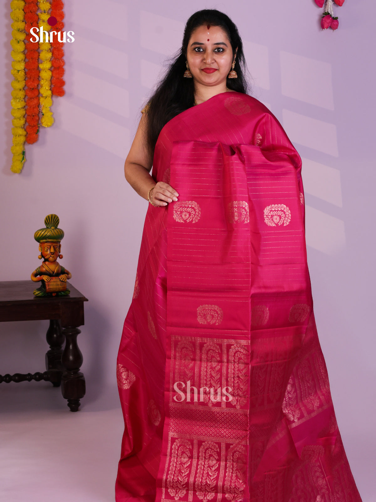 EAS08183 - Soft Silk (HR) Saree - Shop on Shrus.com